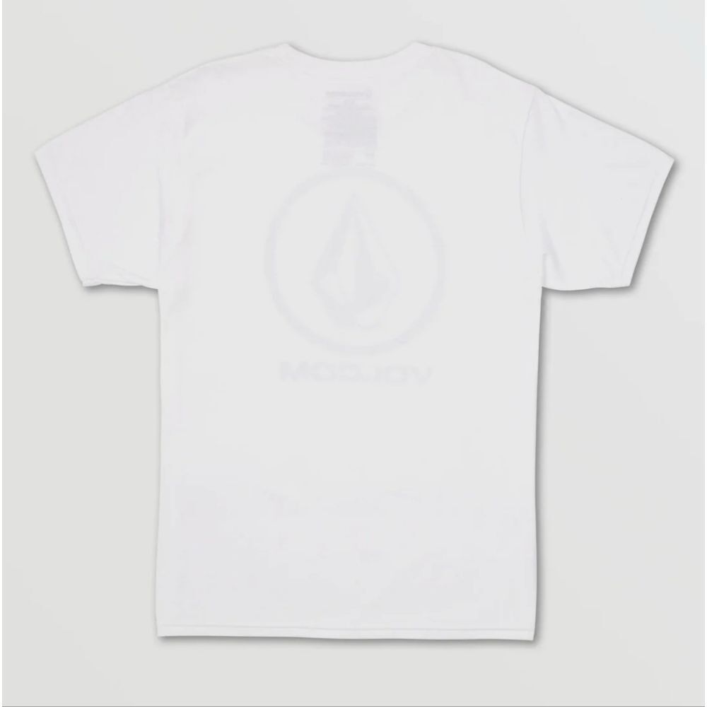 Volcom Logo White SS Circle Tee SZ Large - Picture 2 of 10